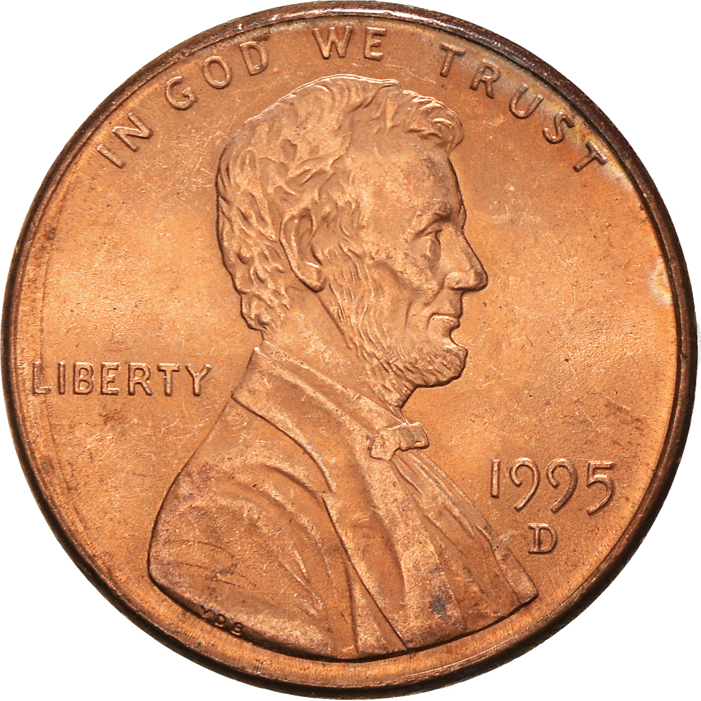 Moneda, Estados Unidos, Cent, 1995