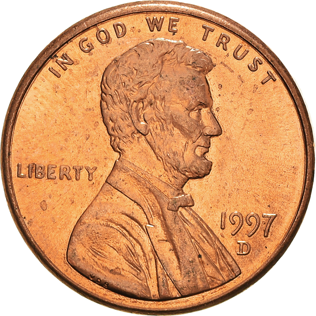 Moneda, Estados Unidos, Cent, 1997