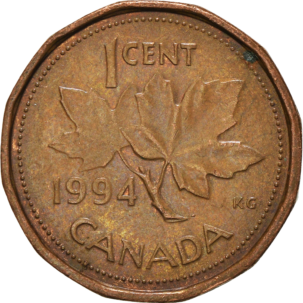 Moneda, Canadá, Cent, 1994