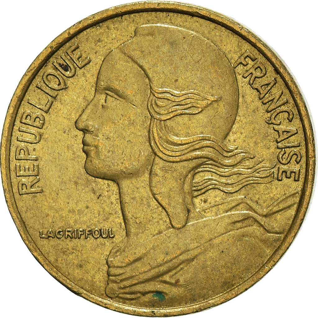 Moneda, Francia, 5 Centimes, 1974