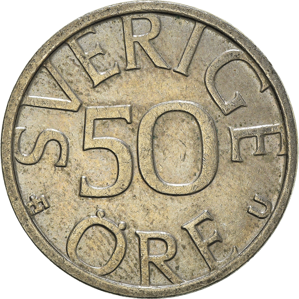 Moneda, Suecia, 50 Öre, 1978