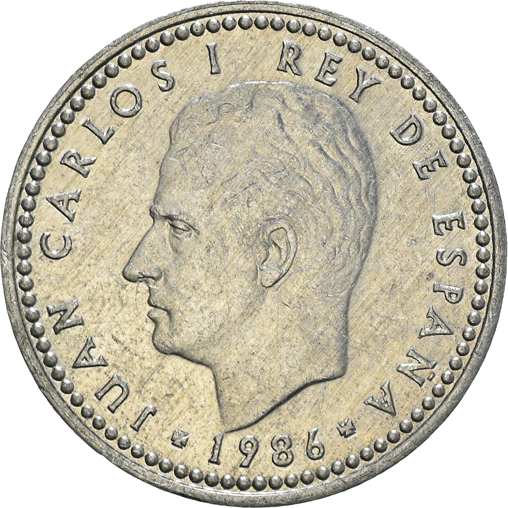 Moneda, España, Peseta, 1986