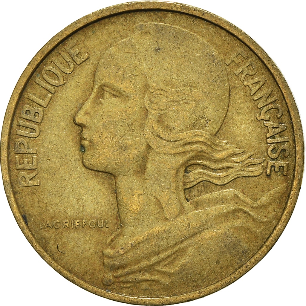 Moneda, Francia, 10 Centimes, 1969