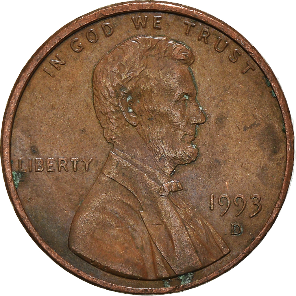Moneda, Estados Unidos, Cent, 1993