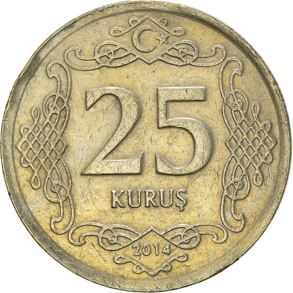 Moneda, Turquía, 25 Kurus