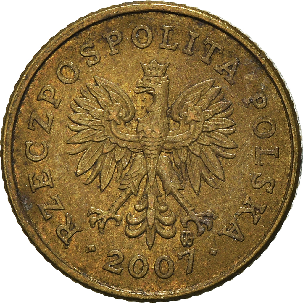 Moneda, Polonia, Grosz, 2007
