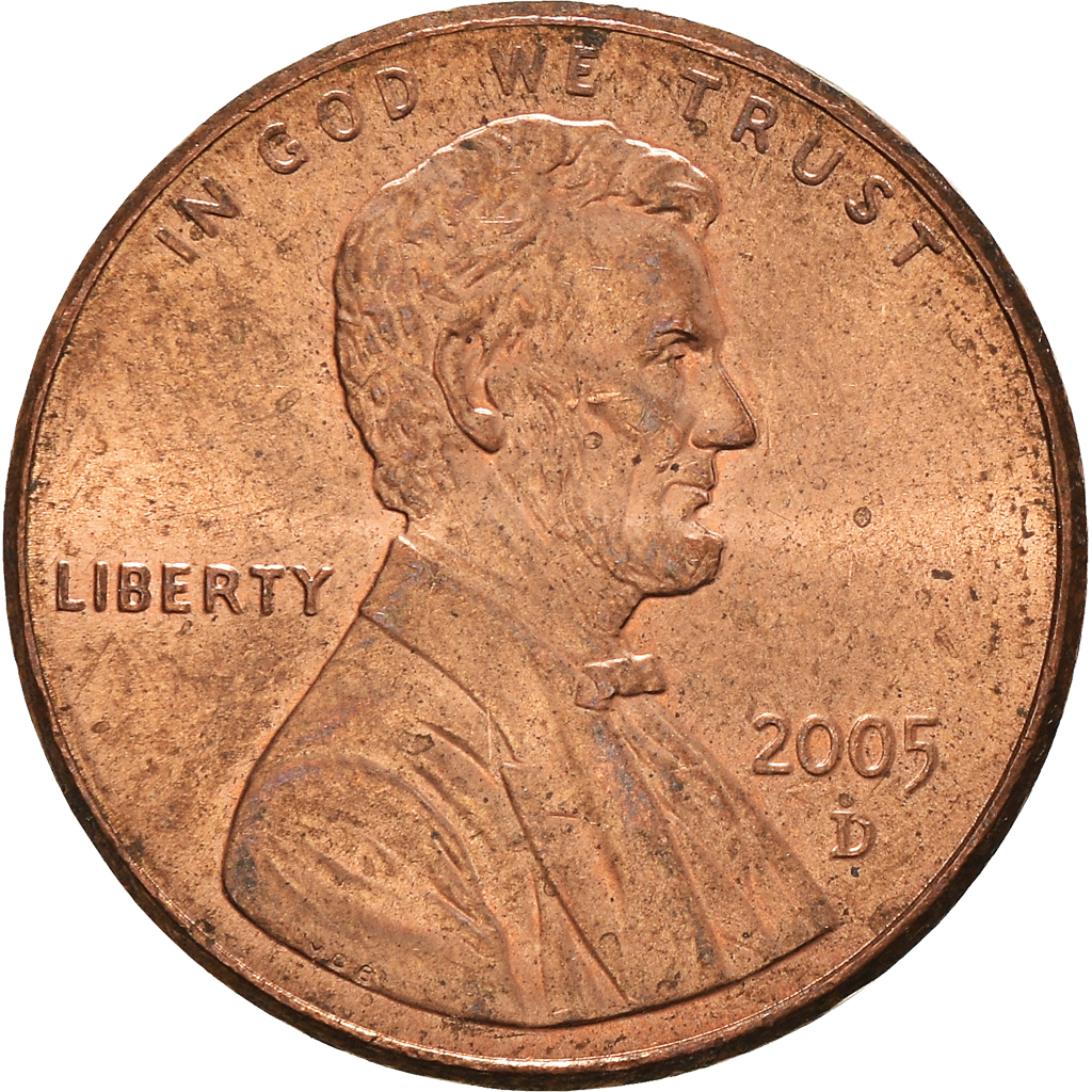 Moneda, Estados Unidos, Cent, 2005