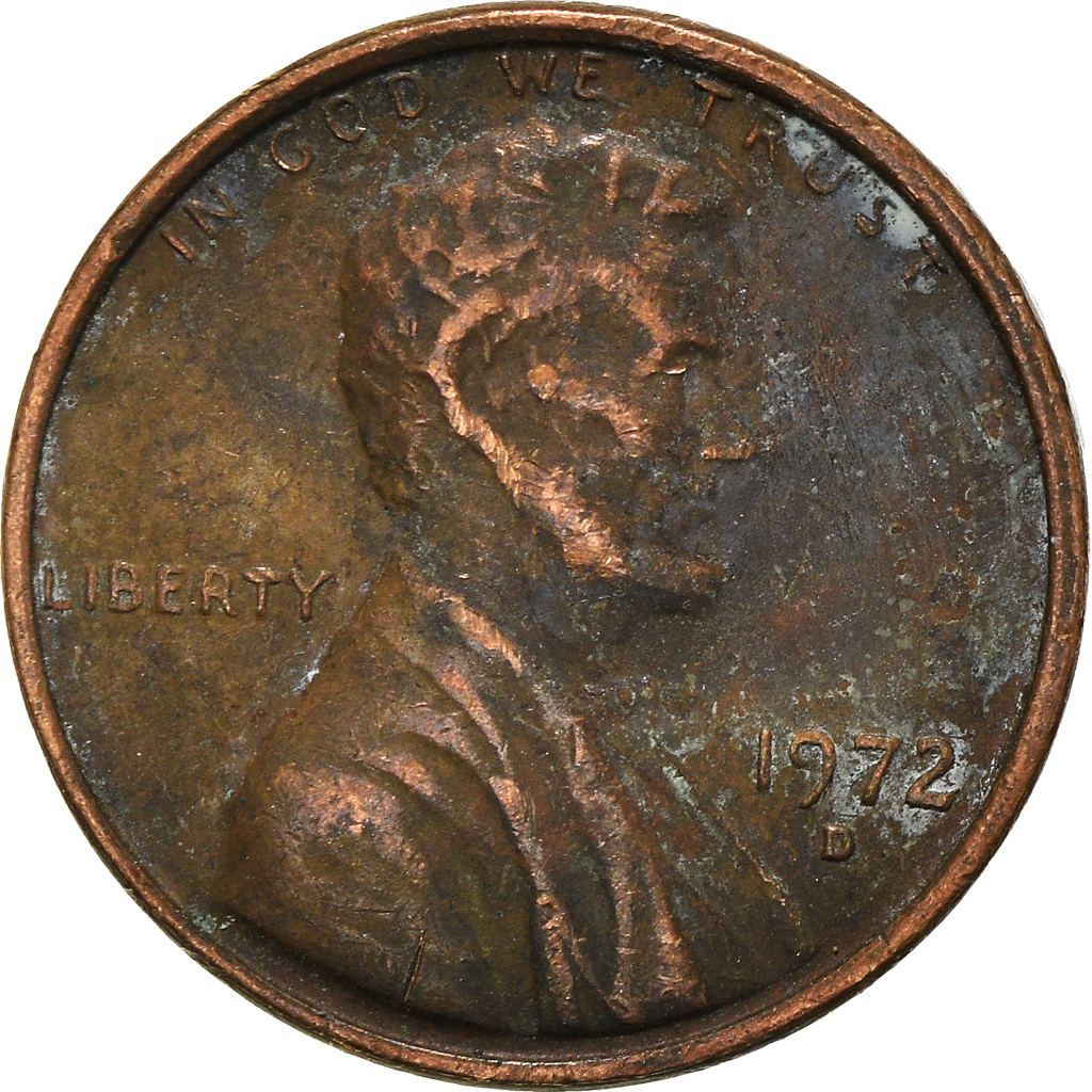 Moneda, Estados Unidos, Cent, 1972