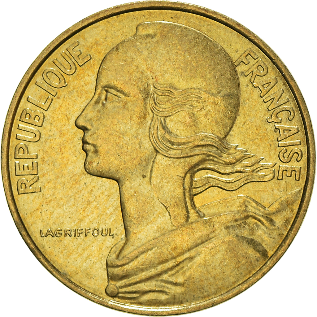 Moneda, Francia, 10 Centimes, 1986