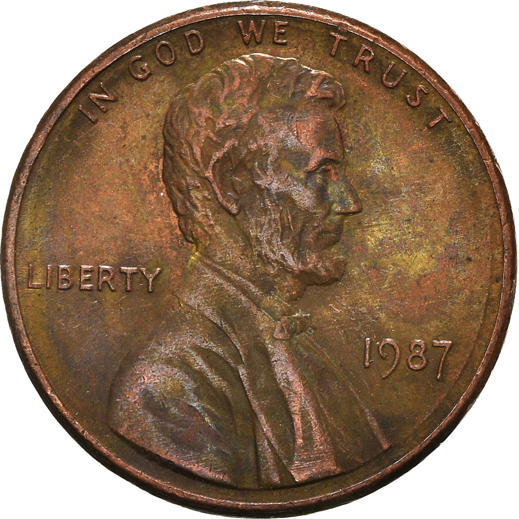 Moneda, Estados Unidos, Cent, 1987