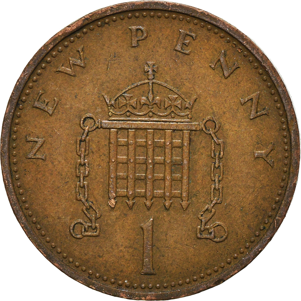 Moneda, Gran Bretaña, New Penny, 1971