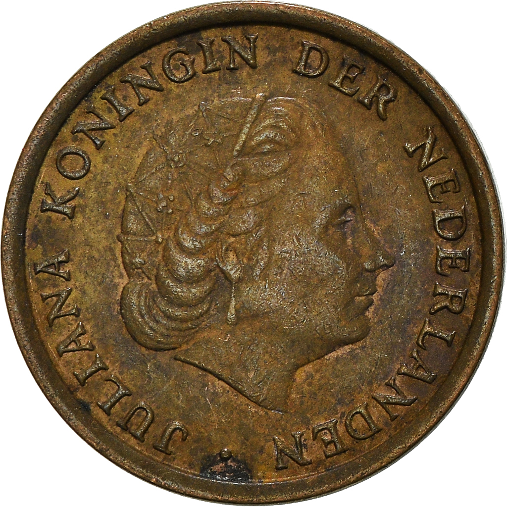 Moneda, Países Bajos, Cent, 1968