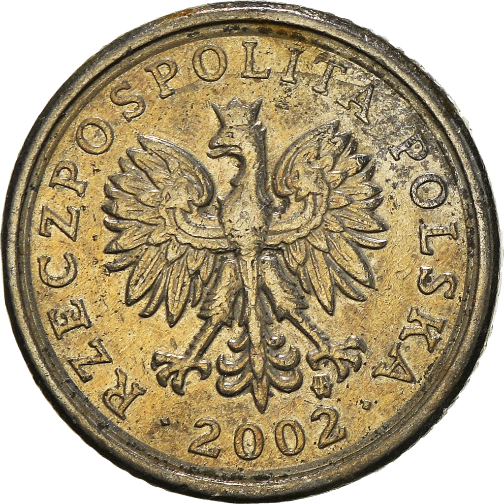 Moneda, Polonia, 10 Groszy, 2002