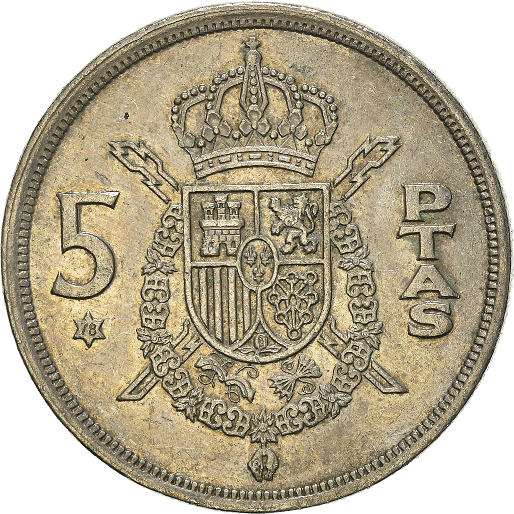 Moneda, España, 5 Pesetas