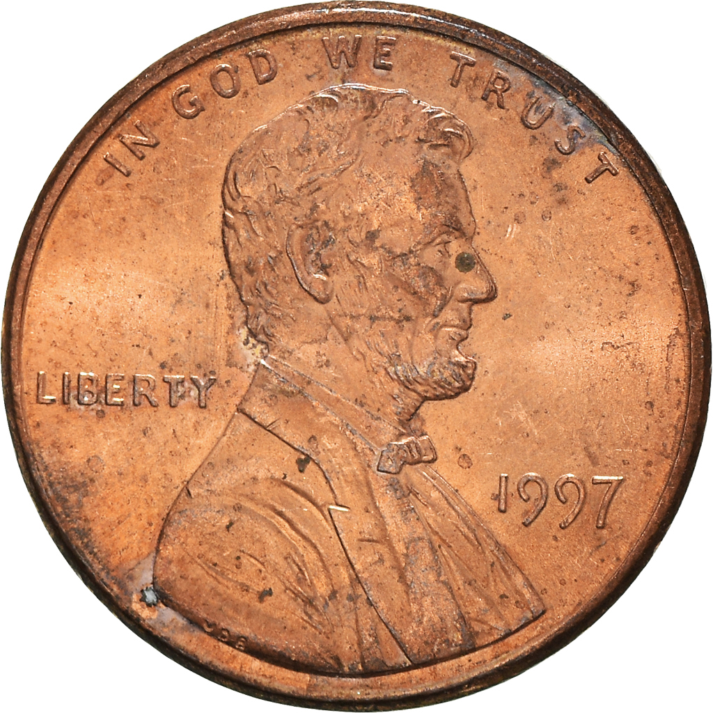 Moneda, Estados Unidos, Cent, 1997