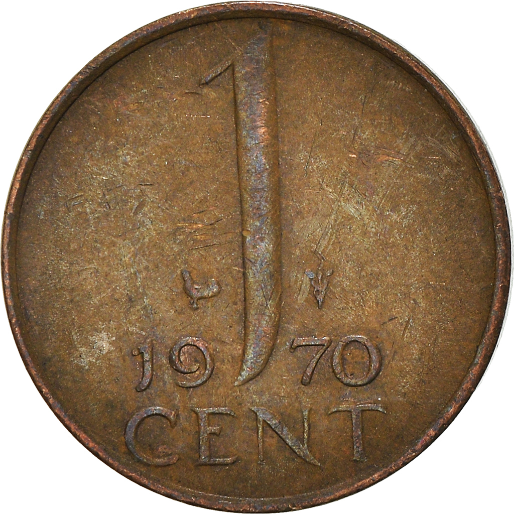 Moneda, Países Bajos, Cent, 1970