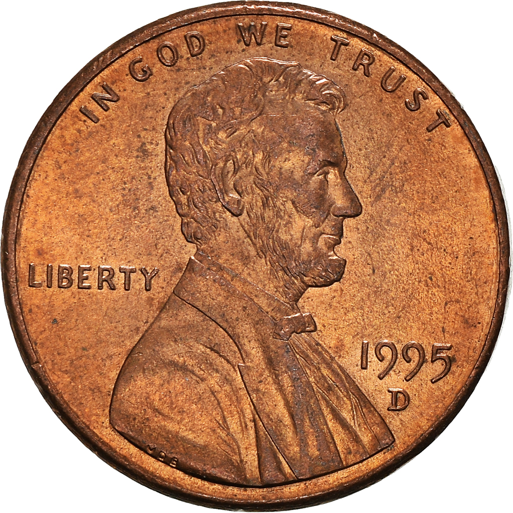Moneda, Estados Unidos, Cent, 1995