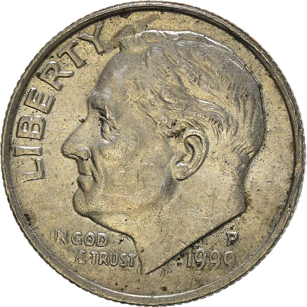 Moneda, Estados Unidos, Dime, 1999