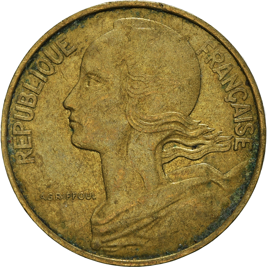 Moneda, Francia, 10 Centimes, 1978