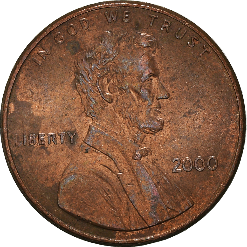 Moneda, Estados Unidos, Cent, 2000