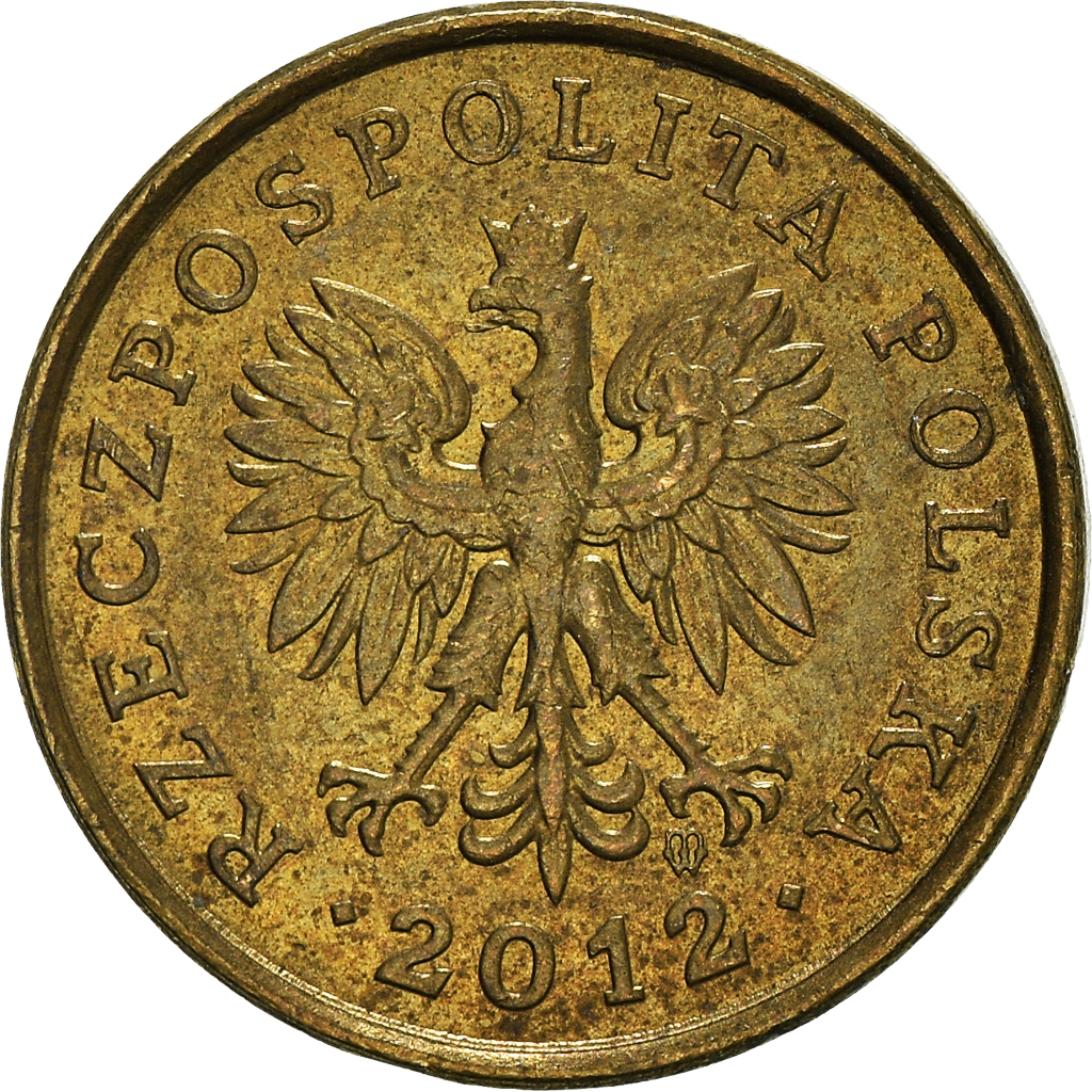 Moneda, Polonia, 2 Grosze, 2012