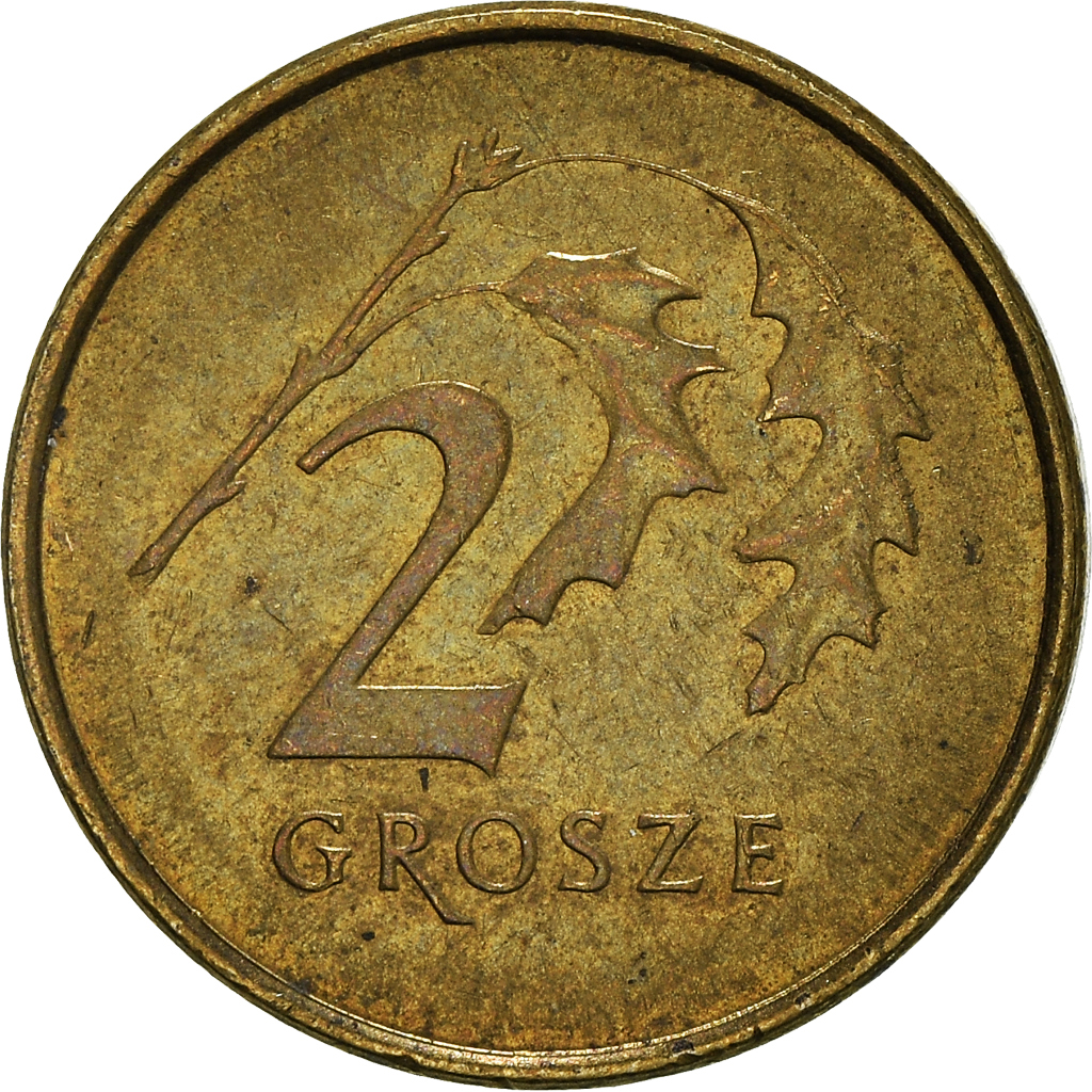 Moneda, Polonia, 2 Grosze, 2012