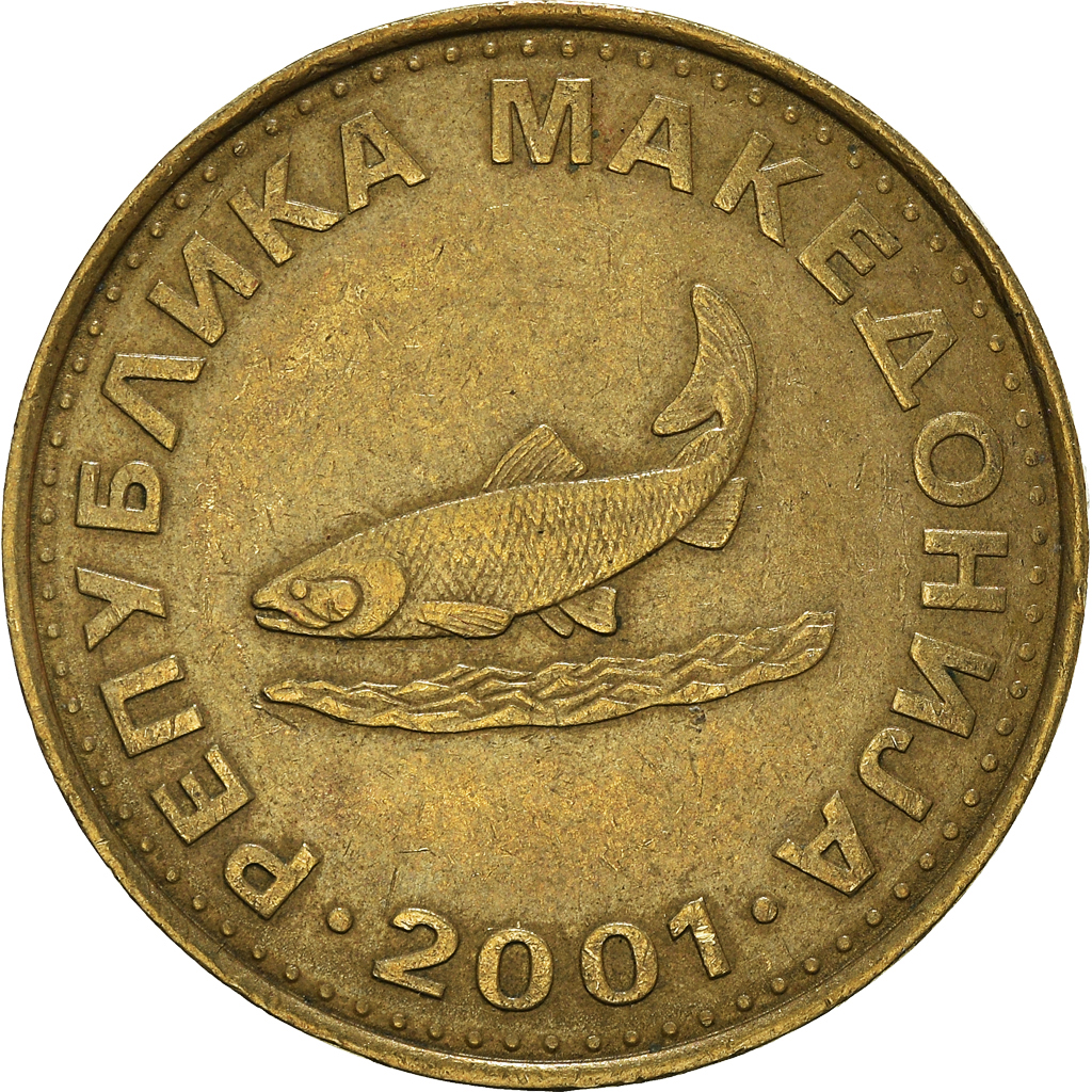 Moneda, Macedonia, 2 Denari, 2001