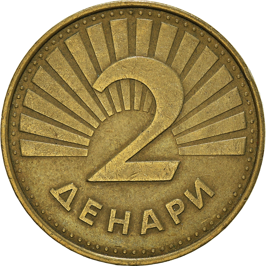 Moneda, Macedonia, 2 Denari, 2001