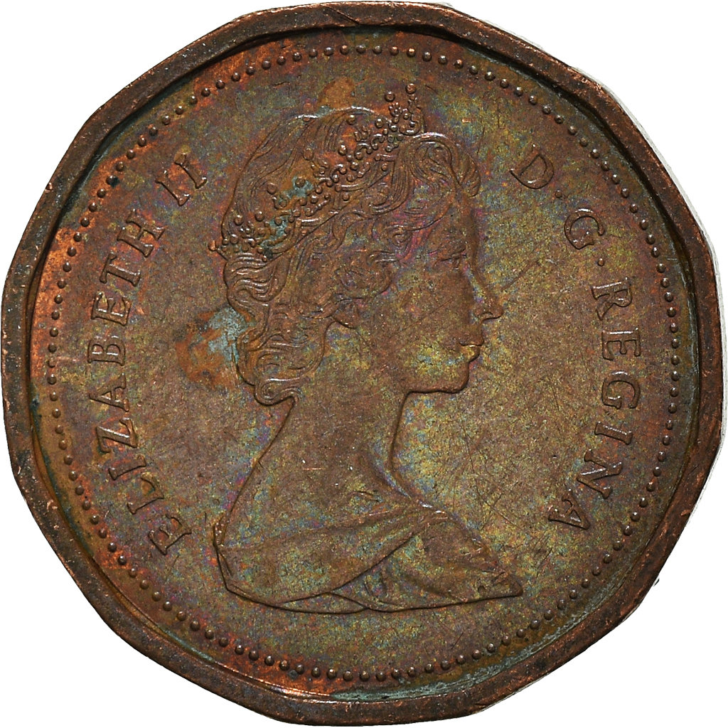 Moneda, Canadá, Cent, 1986