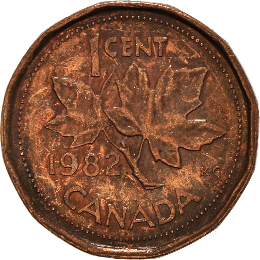 Moneda, Canadá, Cent, 1982