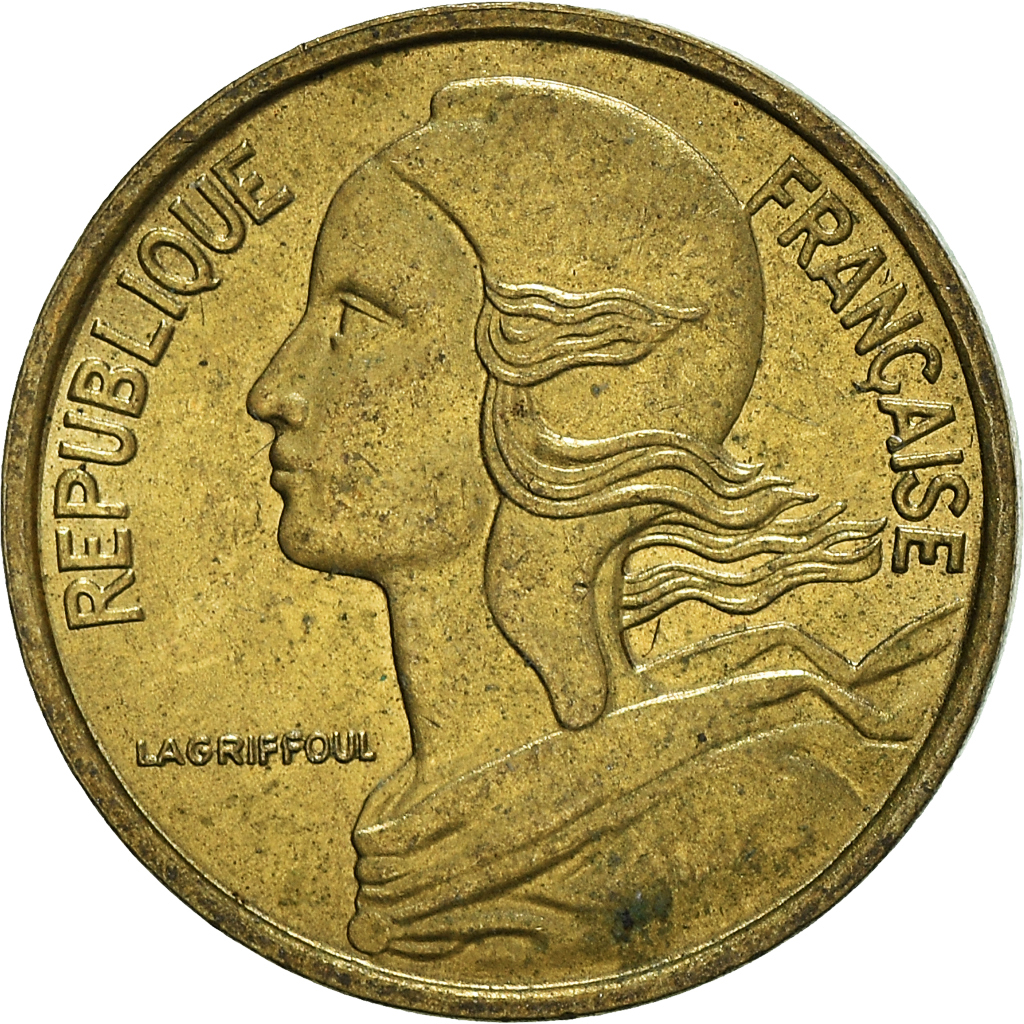 Moneda, Francia, 5 Centimes, 1969