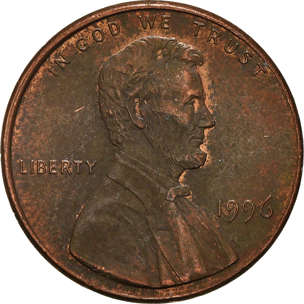 Moneda, Estados Unidos, Cent, 1996