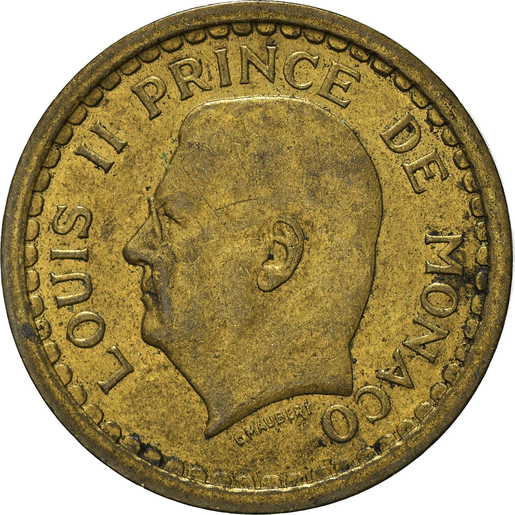 Moneda, Mónaco, Franc, Undated (1943)