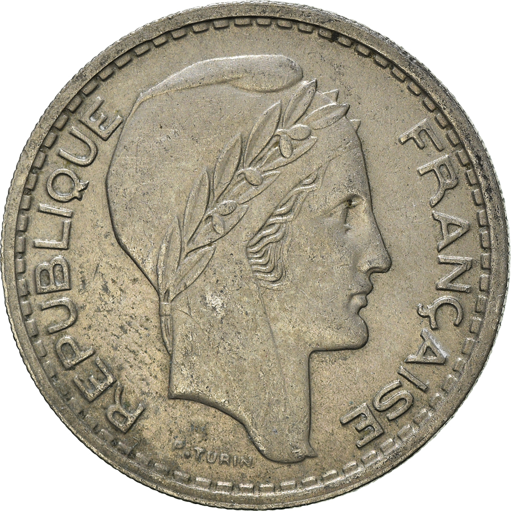 Moneda, Francia, 10 Francs, 1949