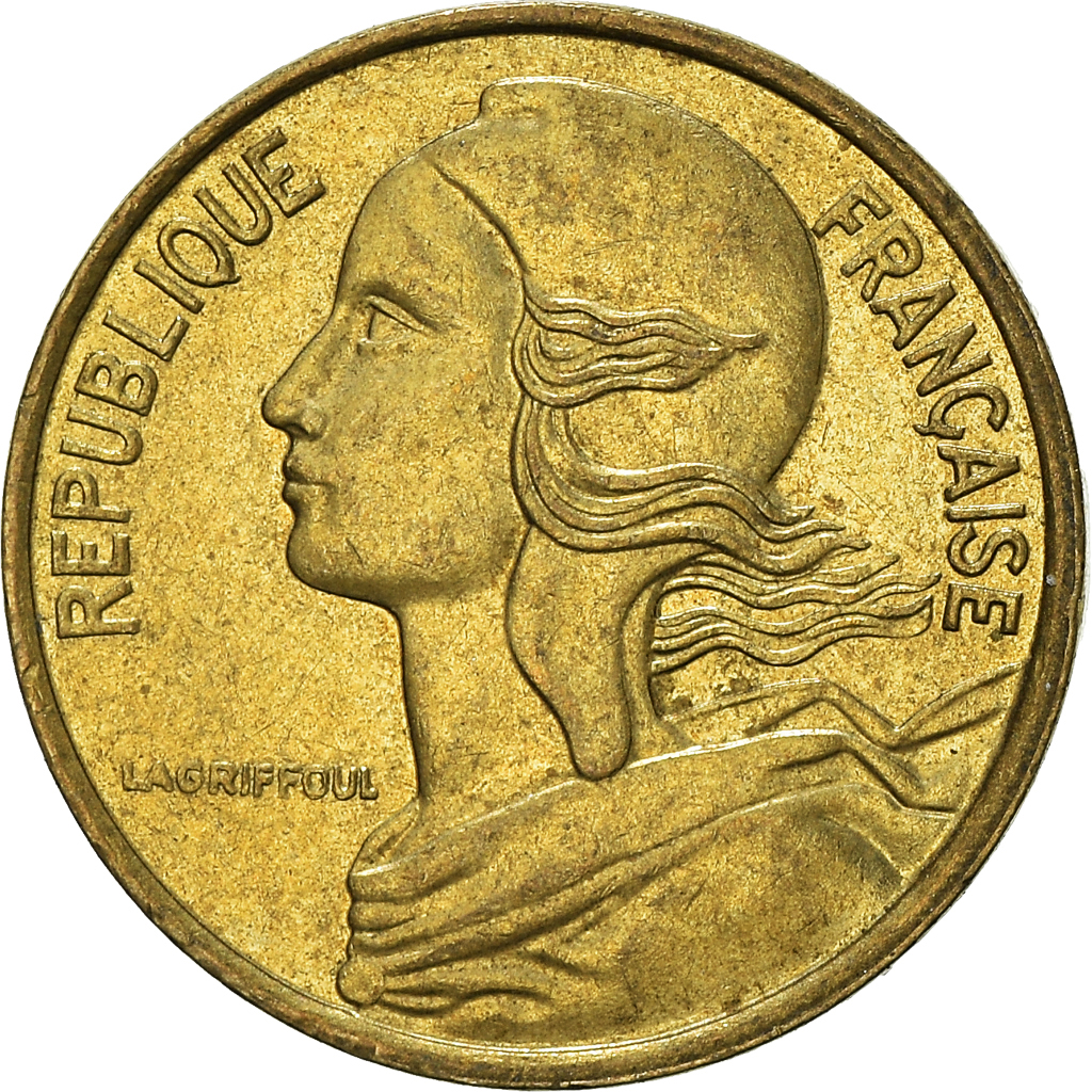Moneda, Francia, 5 Centimes, 1986