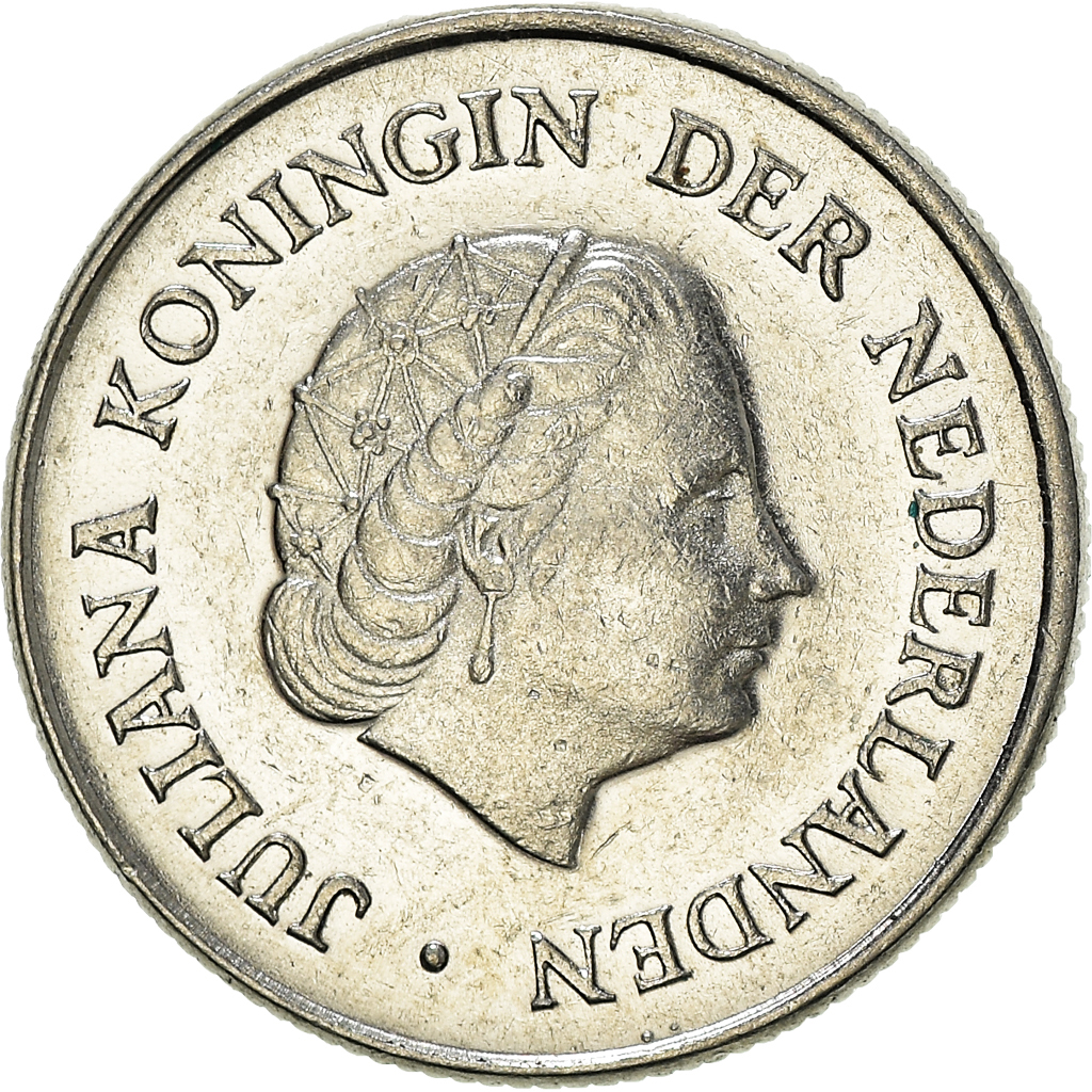 Moneda, Países Bajos, 25 Cents, 1977