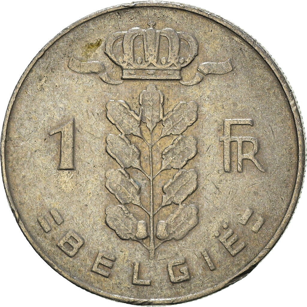 Moneda, Bélgica, Franc, 1970