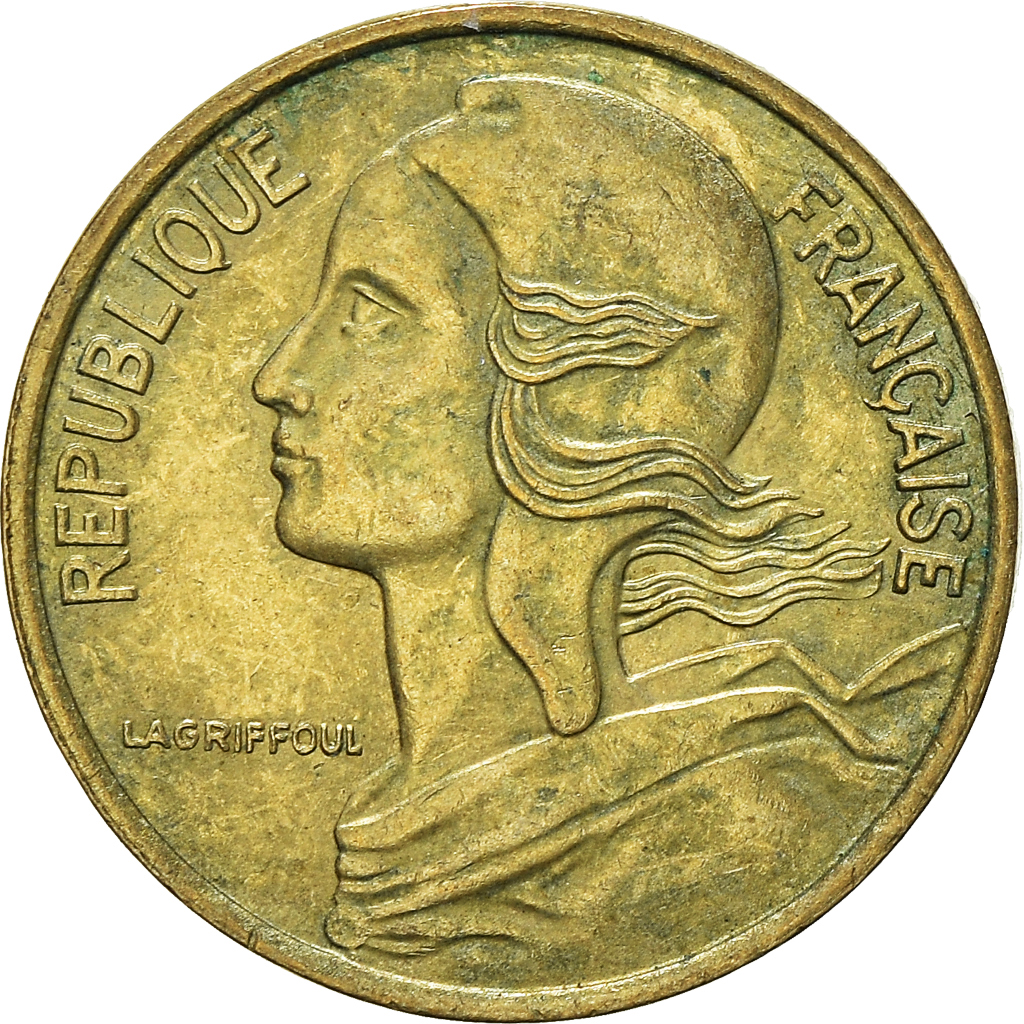 Moneda, Francia, 5 Centimes, 1991