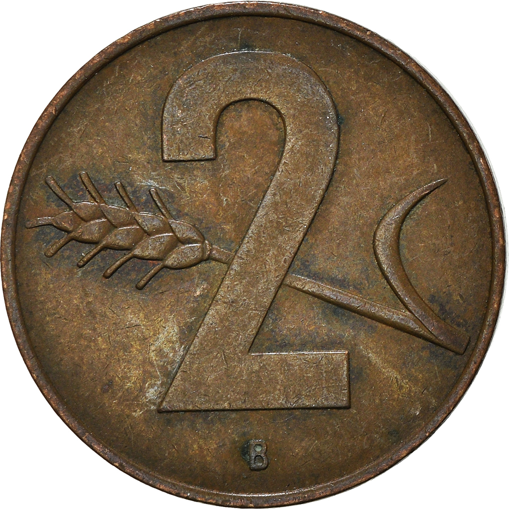 Moneda, Suiza, 2 Rappen, 1963