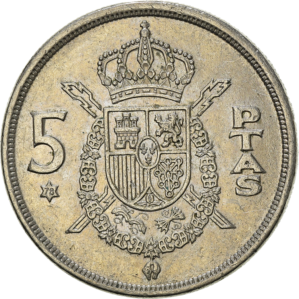 Moneda, España, 5 Pesetas