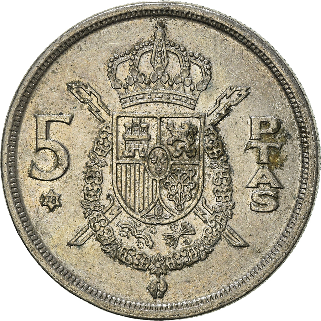 Moneda, España, 5 Pesetas