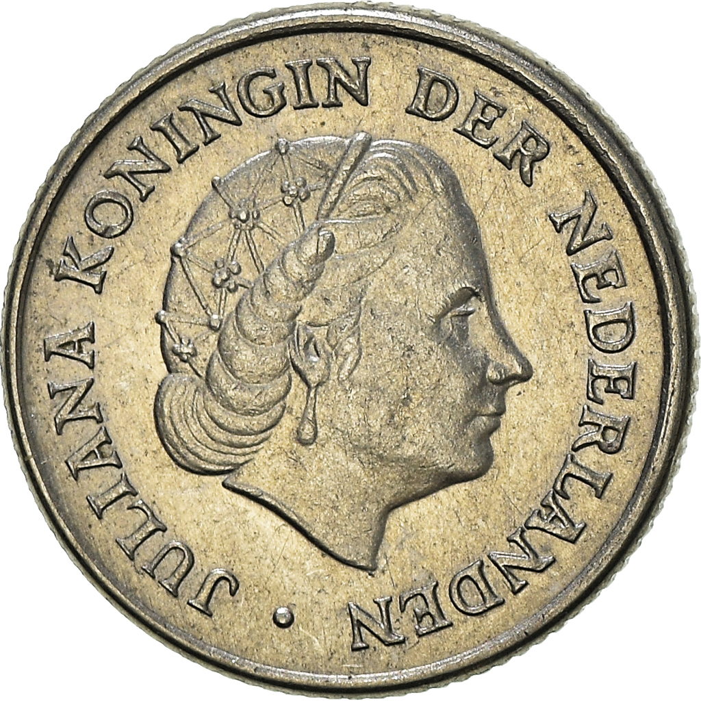 Moneda, Países Bajos, 10 Cents, 1954