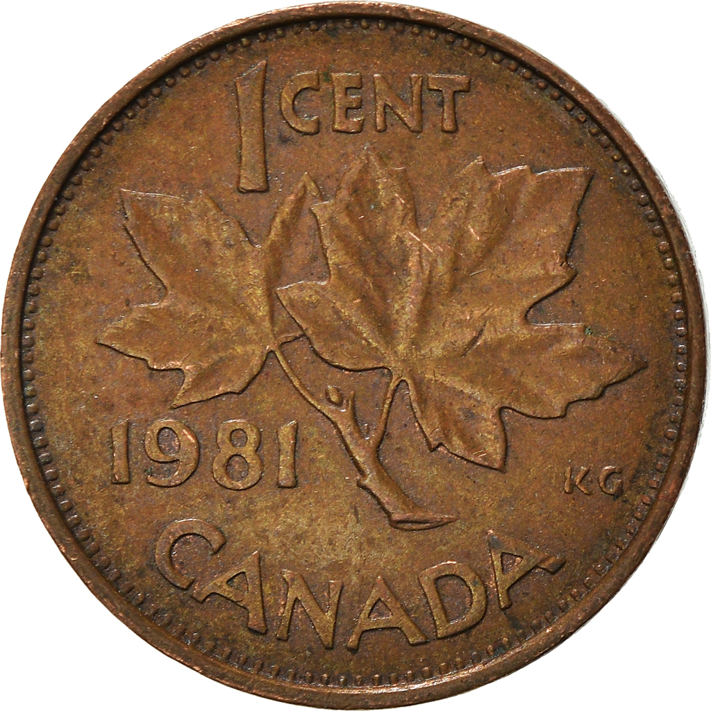 Moneda, Canadá, Cent, 1981