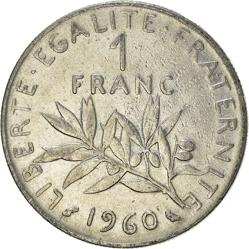 Moneda, Francia, Franc, 1960