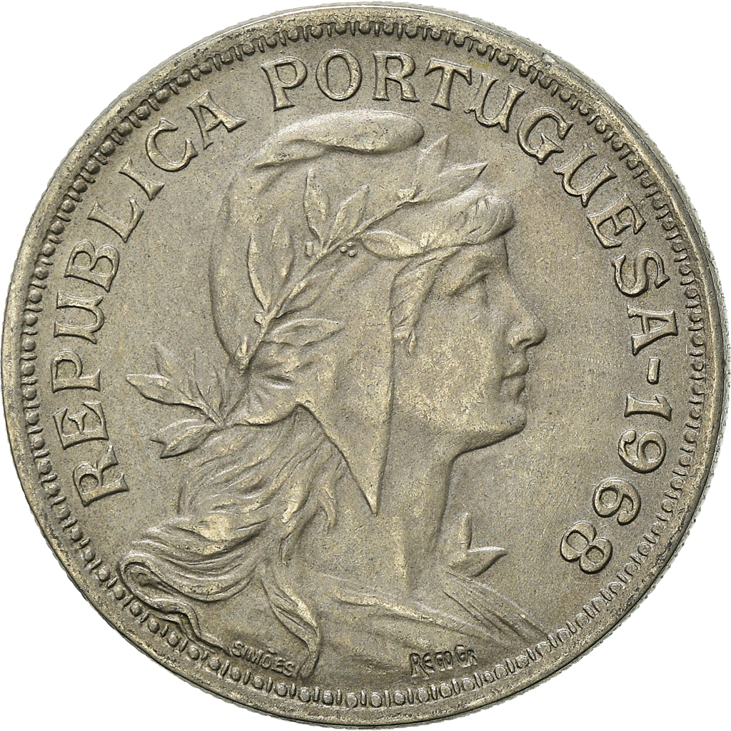 Moneda, Portugal, 50 Centavos, 1968