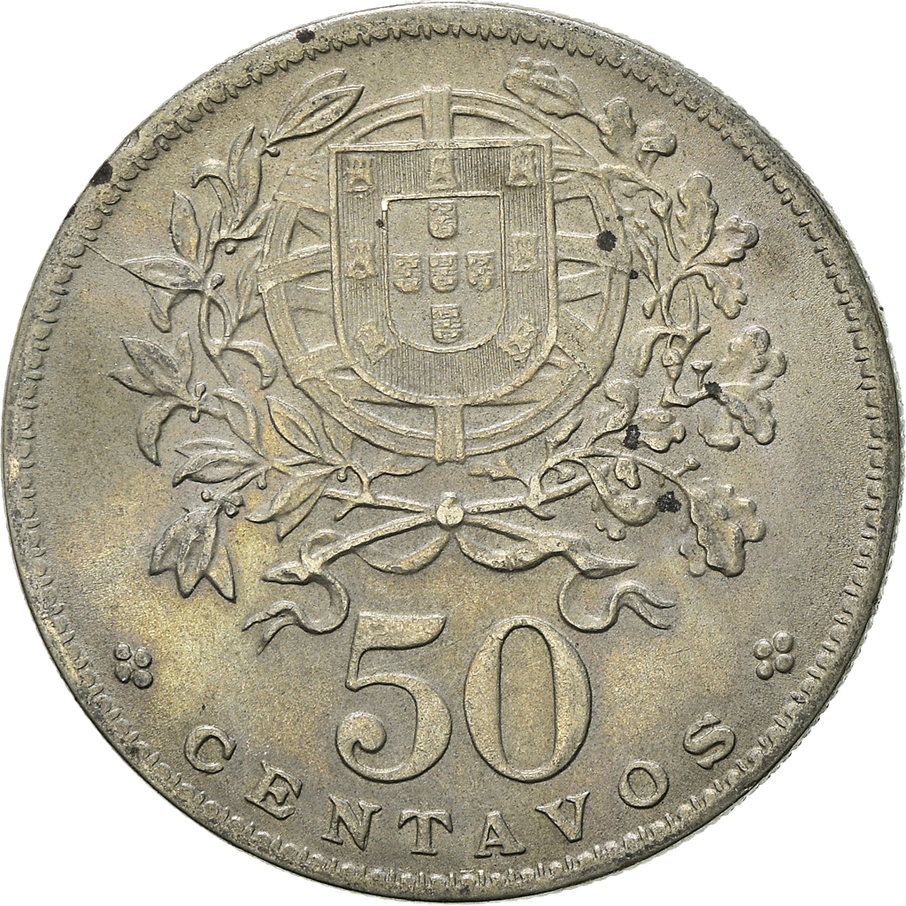 Moneda, Portugal, 50 Centavos, 1968