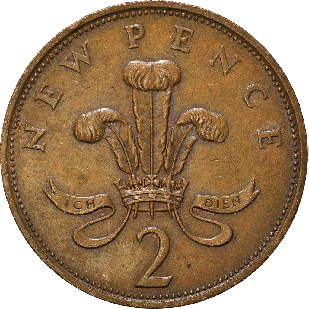 Moneda, Gran Bretaña, 2 New Pence, 1979