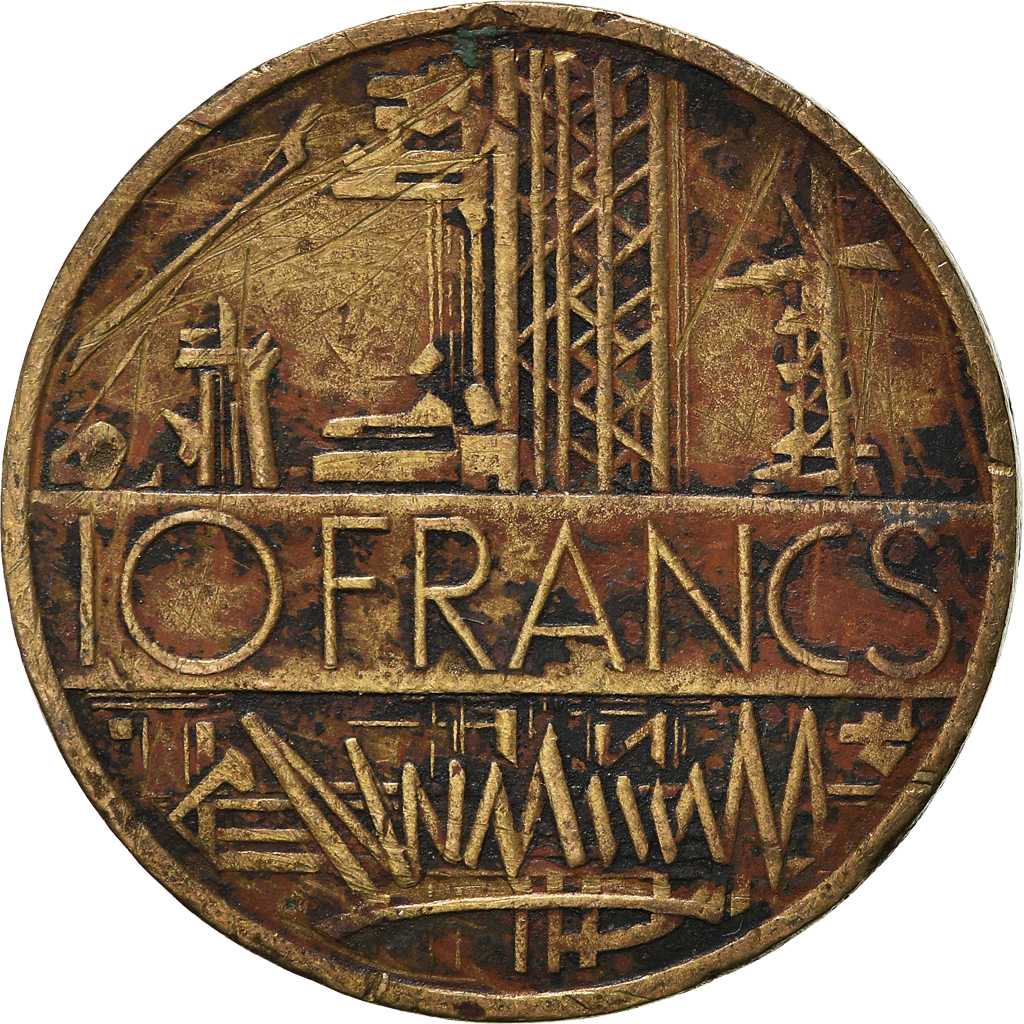 Moneda, Francia, 10 Francs, 1980