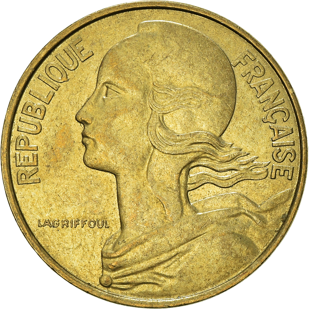 Moneda, Francia, 10 Centimes, 1986
