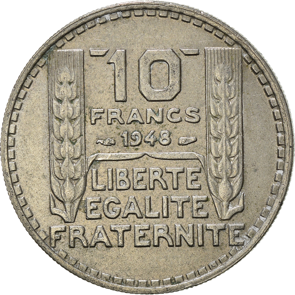Moneda, Francia, 10 Francs, 1948